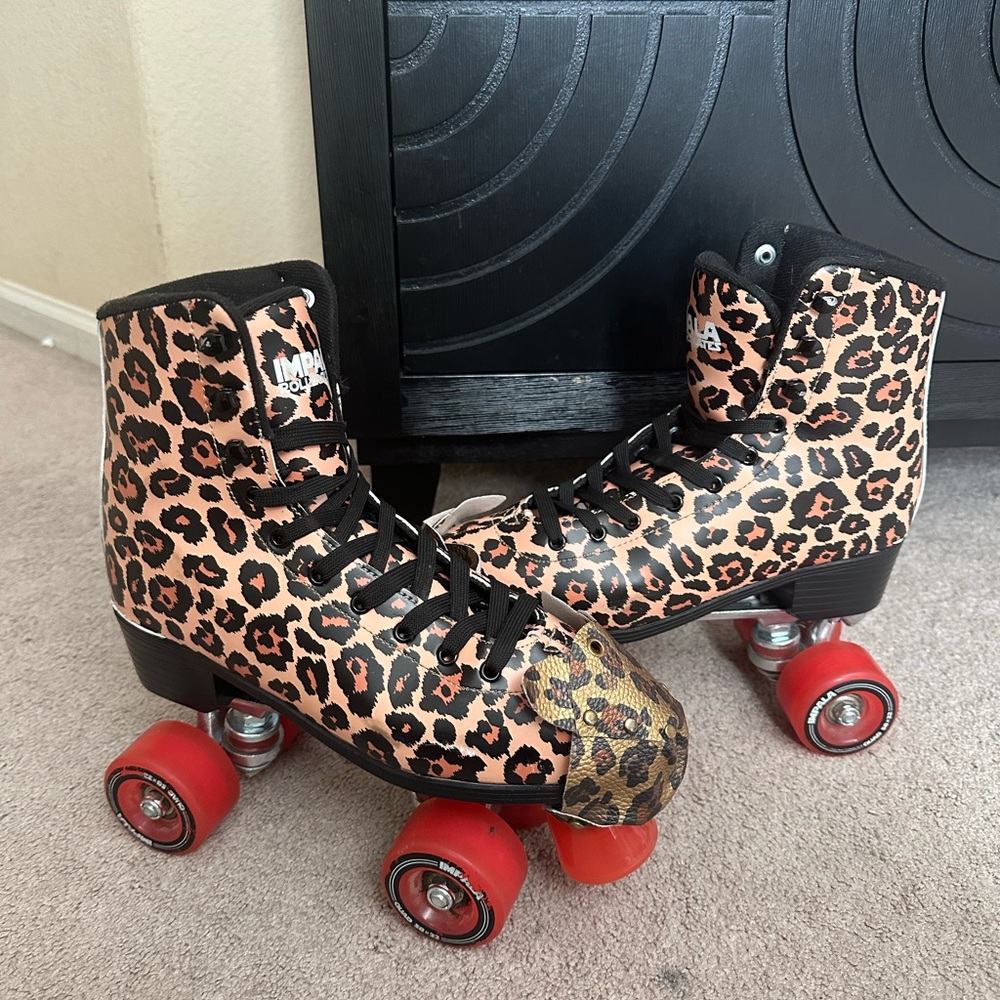 Leopard Print Impala Roller Skates - image 1